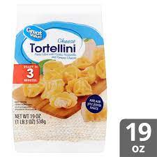 Cook, uncovered for 3 minutes, stirring occasionally. Great Value Cheese Tortellini Pasta 19 Oz Walmart Com Walmart Com