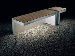 The Design Walker Bank Med Belysning Cheap Patio Furniture Exterior Lighting Concrete Furniture