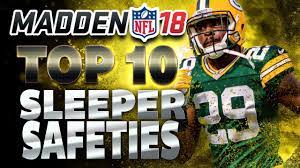 Madden Nfl 18 Franchise Tips Top 10 Sleeper Safeties Madden Nfl Nfl Red Dead Redemption Ii