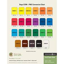 Kraft Bag Gcmi Pms Conversion Chart