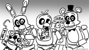 For boys for girls video games. Freddy S At Five Nights Fnaf Lets Eat Coloring Pages Printable