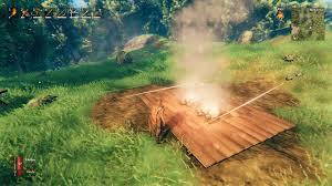 You'll want to first use your fire steel (or whichever method you have chosen) to generate a spark into the shavings. Valheim Guide How To Build A Fire Indoors Valheim