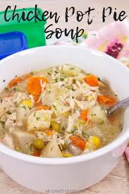 This Healthy And Easy Chicken Pot Pie Soup Is Easy To Whip Up In Your Instant Pot Slow Cooke Chicken Pot Pie Soup Healthy Chicken Pot Pie Easy Chicken Pot Pie