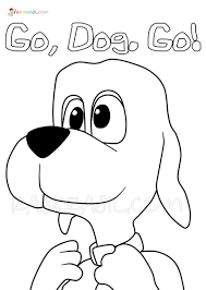 Go dog go coloring page. Printable Dog Pictures For Colouring Goodnight Lullaby
