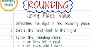 Elementary Studies Rounding Of Numbers To The Nearest 10