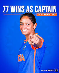 Record breaker 👑 Harmanpreet Kaur now holds the most wins as a captain in Women's T20Is ✨🏏 #HarmanpreetKaur #IndianCricket #T20Is #Insidesport #Cricket