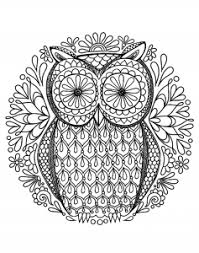 Mandala owl coloring pages for adults. Owls Coloring Pages For Adults
