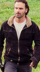 The Walking Dead Rick Grimes Leather Jacket Dark Brown Leather Jacket Leather Jacket Brown Leather Jacket