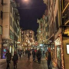 Basel Switzerland City Scenic Oldtown Winter Nightlife