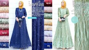 30 trend baju gamis dan kebaya brokat modern pesta populer 2019 2020 youtube pakaian pesta gaun untuk acara model baju wanita. 41 Model Gamis Kombinasi Brokat Terbaru 2020 2021 Baju Gamis Brokat Kondangan Mewah Dan Elegan Youtube