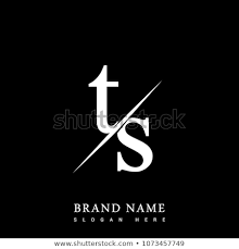 Black And White Letters Logo Initial Logo Letter Ts For Company Name Black And White Color And Slash Design Vector Logotype For Bu Initials Logo Letters Initials Logo Design Company Names
