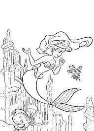 Print out these free little mermaid coloring pages, choose from ariel coloring pages, sebastian, flounder, prince eric, a maze, a word search, and. Ariel And Flounder Coloring Pages Coloring Home