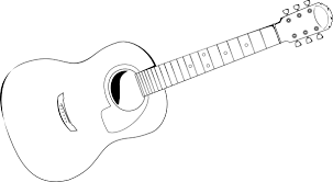 Guitar Stencil Guitar Stencil 2 Clip Art Vector Clip Art Online Royalty Free Acoustic Guitar Guitar Guitar Diy