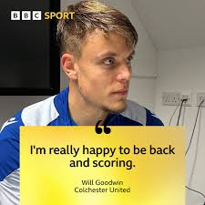 LISTEN ⚽️ The Colchester United striker Will Goodwin