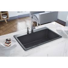 Akdy 25 inch drop in kitchen sink with drain strainer mensarjor drop in kitchen sink stainless steel apart from this, the sink has deep bowls that allow you to wash big pots and pans including. Quartz Classic 33 L X 22 W Drop In Kitchen Sink In 2020 Drop In Kitchen Sink Undermount Kitchen Sinks Quartz Kitchen
