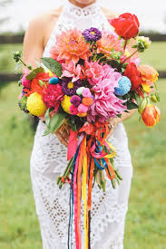 Convenient mobile apps · beautiful & simple to use A Rainbow Of Pretty 21 Chic Colorful Bridal Bouquets Onefabday Com