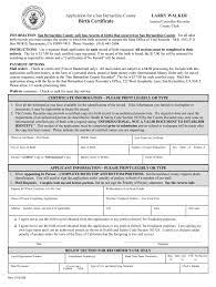 This document is frequently used to prove identity when applying for a passport, employment, driver's. San Bernardino Birth Certificate Form Fill Online Printable Fillable Blank Pdffiller