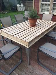 50 Best Diy Pallet Projects With Step By Step Diagrams Pallet Furniture Outdoor Pallet Dining Table Diy Pallet Furniture Outdoor