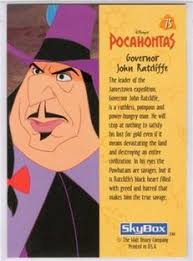 Check spelling or type a new query. Game Card Governor John Ratcliffe Pocahontas Disney Base Set Story Col Disn Poca 075