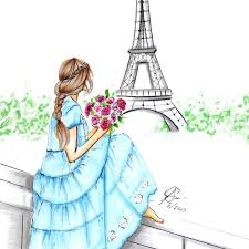 Paris Illustration Inspired By The Beautiful Amberfillerup Melsysillustrations Amberfillerup Fashion Fas Paris Illustration Paris Drawing Paris Painting
