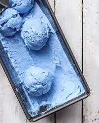 Homemade Blue Spirulina Ice Cream 2 Blaues Essen Essen Spirulina