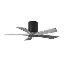 Shop Irene Hlk 5 Blade 42 Inch Matte Black Flushmount Paddle Fan With Light Kit Barn Wood Tone Blades Overstock 27551078