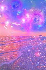 Crystal Beach Cute Galaxy Wallpaper Galaxy Wallpaper Girly Wall Art
