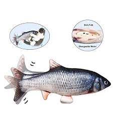 Didipet Realistic Plush Simulation Electric Doll Fish Funny Interactive Pets Best Petsep Com Interactive Cat Toys Cat Exercise Fish Cat Toy