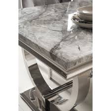 Boraam anders faux marble 5 piece dining set. Arianna Marble Dining Table Set In Grey Dining Room From Breeze Furniture Uk