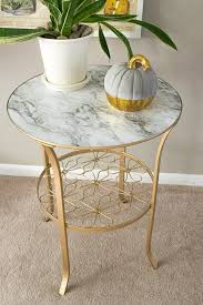 Many of our coffee tables, console tables and side tables have a shelf on which you can store your magazines in order to free the tabletop. How To Make Over A Plain Ikea Table In Three Easy Steps Metallic Painted Furniture Ikea Coffee Table Painted Coffee Tables