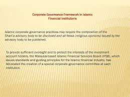 A good reform of corporate governance in malaysia is essential to enhance the. Chapter 7 Corporate Governance For Islamic Financial Institutions Ppt Download