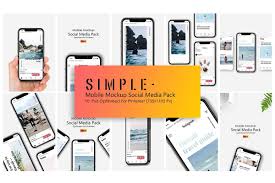 Iphone X Mockup Social Media Pack Social Media Pack Social Media Mockup