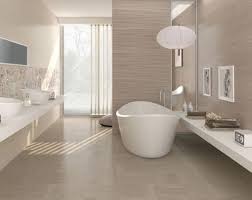 Modern Taupe Bathroom With Walls And Floor In That Color Filled With Light Taupe Bathroom Taupe Flooring Bathroom Tile Designs