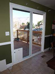 Instead of taking up space in the track of your sliding glass door, this through the glass dog door allows for free range to and from the slider, making it easier on you and your guests. Pin On Hale Pet Door