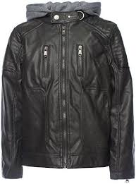 Urban Republic Big Boys Faux Leather Moto Jacket With Zips 5 6 Charcoal Find Out More Details Faux Leather Moto Jacket Boys Leather Jacket Jackets