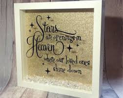 Inspirational Quote In Memory Of Memorial Box Picture Box Shadow Box Memory Diy Shadow Box Box Frames
