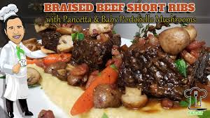 We did not find results for: Braised Beef Short Ribs Recipe With Pancetta Portobello Mushrooms Over Polenta Ya Eat Youtube