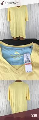 Tommy Bahama Yellow V Neck Tee Shirt Xxl 3xl Tommy Bahama Shirts V Neck Tee Tommy Bahama