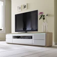 Frame Tv Stand In Oak And White Gloss And Led Wooden Tv Stands Modern Corner Chunky Units Furniturei Navy Living Rooms Wooden Tv Stands Bedroom Tv Stand
