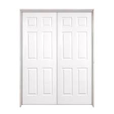 Steves Sons 48 In X 80 In 6 Panel Smooth Hollow Core Primed White Classic Composite Double Prehung Interior Door W626k Wadae Dr The Home Depot Prehung Interior Doors Doors Interior Prehung Interior