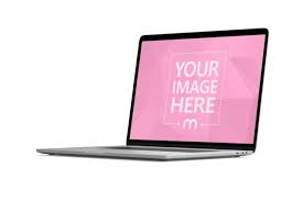 Download Turned View Macbook Laptop Mockup Mediamodifier
