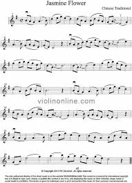 The free concerto in a minor op.3 no.6, 1st for violin and piano by antonio vivaldi. Violin Online Free Violin Sheet Music Jasmine Flower Chinese Folksong