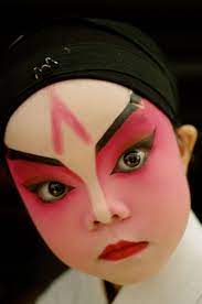 little chinese opera performer chinese opera opera mask creative makeup