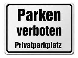 Unsere gesamte auswahl an parkverbotschilder sehen sie hier in einer übersicht! Parkverbotsschild Aus Aluminium Parken Verboten Privatparkplatz 420 X 315 Mm Schilder Online Kaufen