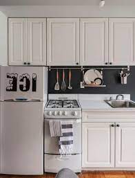 One Wall Kitchenette Basic But Shows Fridge Stove Counter Sink Order Bottom Small Kitchen Design Apartment Tiny House Kitchen Small House Kitchen Design