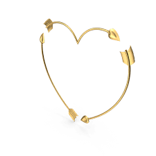 Gold arrow png gold 3d arrow is a completely free picture material which can be downloaded and shared unlimitedly. Heart Golden Arrows Png Images Psds For Download Pixelsquid S111856794