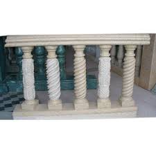 To give a decorative look pillar are build up with tiles, marble and granite. Stone Jali And Railing Baluster Stone Railings Manufacturer From Dausa