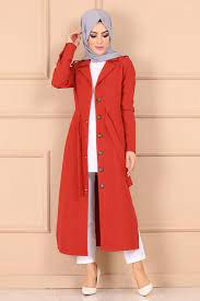 Modaselvim Kap Kemerli Dugmeli Trenckot 666l263 Kiremit Abaya Tarzi Moda Stilleri Kadin Kiyafetleri