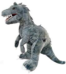 Press the button in the middle of indominus's back to activate arm movement and realistic slashing sound effects; Amazon Com Toynk Jurassic World 11 Plush Gray Indominus Rex Toys Games