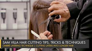 Release the hair from the lower section. How To Cut Layers Into Long Hair The Ombre Layering Technique